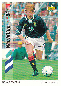 Stuart McCall Scotland Upper Deck World Cup 1994 Preview Eng/Ger #186